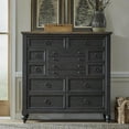 thumbnail image 3 of Liberty Furniture Industies, INC 12 Drawer Chesser - Black Traditional Multi in Dusty Taupe, 3 of 3