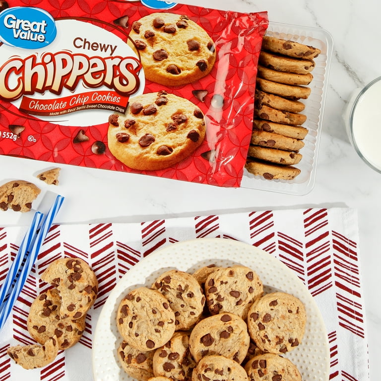 3 pack) Great Value Chewy Chocolate Chip Cookies, 19.5 oz