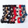 thumbnail image 4 of Chaussettes Rouges Chaussettes d'Hiver pour Hommes Chaussettes pour Femmes Chaussettes Imprimées Cadeaux Coton Longues Chaussettes Amusantes pour Femmes Chaussettes Fantaisie Funky Mignonnes Chaussettes Mi-Mollet, 4 of 4