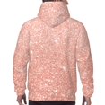 thumbnail image 7 of Lsque Rose Gold Glitter Pattern Casual Men's Hoodie,Hooded Sweatshirt with Kangaroo Pocket,Pullover Hoodie-X-Large, 7 of 7
