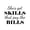 BLACK, variant on Vinyl Wall Art Decal - She's Got Skills That Pay The Bills - 17" x 19.5" - Trendy Motivational Feminism Quote Sticker For Woman Home Bedroom Living Room Store Work Office Decor