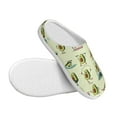 thumbnail image 3 of Xecao Avocado for Exercise Print Cotton Slippers Fuzzy Warm Cozy Slippers Non Slip House Slippers For Indoor Outdoor Cotton Slippers House Slippers-8, 3 of 7