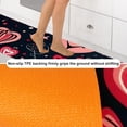 thumbnail image 4 of Valentine's Day Love Kitchen Rug Runner Rug Rubber Mats: Rectangular, 15.7"x59", Washable, , Absorbent, 4 of 6