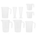 thumbnail image 1 of UPGRATOR 8Pcs Kitchen Measuring Cups Transparent Plastic with V Shape Pouring Spout, 1 of 8