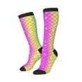 thumbnail image 2 of Bingfone Compression Socks For Women And Men Long Socks For Running Athletic Cycling Nurse-Rainbow Scales2, 2 of 9