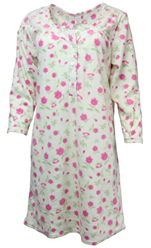 long sleeve fleece nightgown