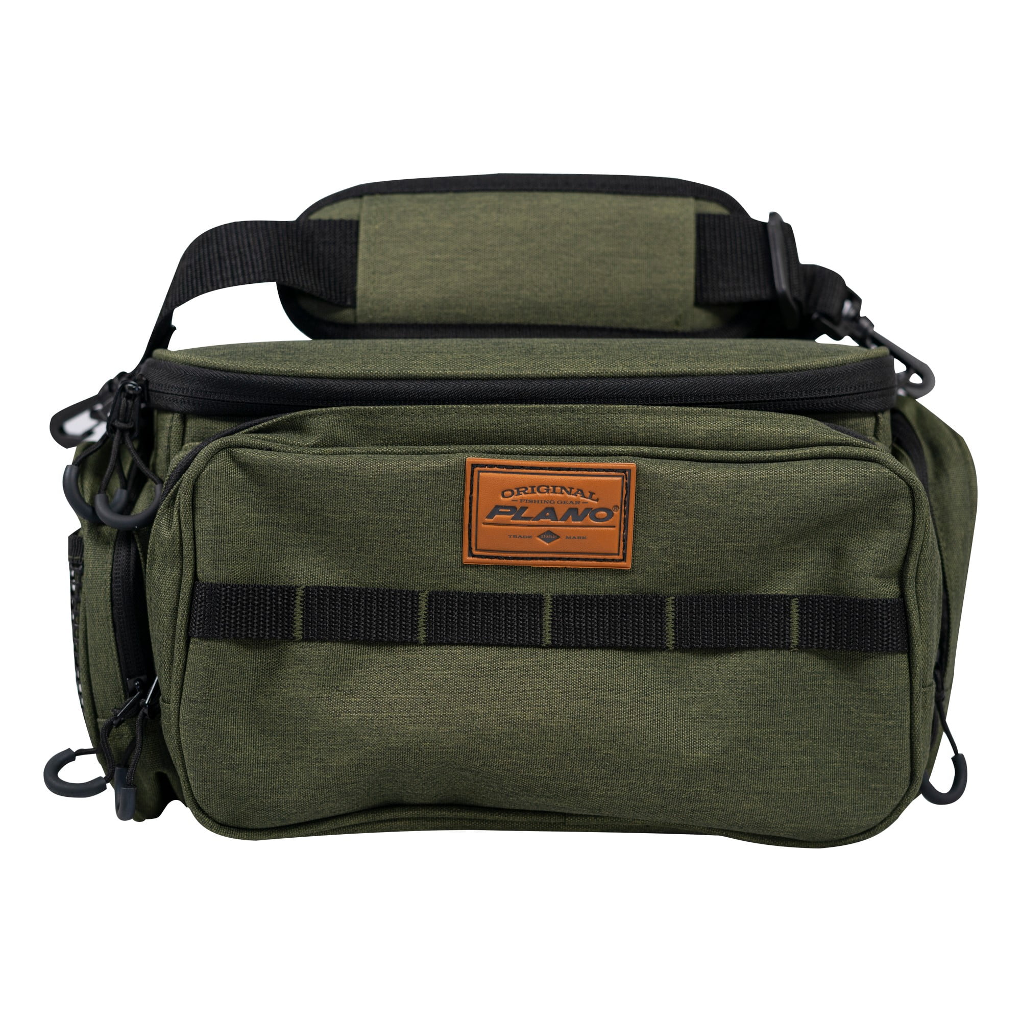 Plano Fishing 3600 Medium Size Tackle Bag with Two 3600 Size Stowaways,  Heathered Green 