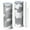 White-1, variant on Camouflage 20 Oz Stainless Steel Skinny Tumbler – Vacuum Insulated Slim Travel Cup with Lid & Stainless Steel Straw, 360° Full Wrap Printed Tumbler for Home, Office & Outdoor Use