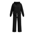 thumbnail image 4 of successthop Sweatsuits Women 2 Piece Outfit Matching Workout Lounge Sets Long Sleeve Hoodie Pocketed Sweatpant, 4 of 6