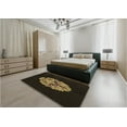 thumbnail image 5 of Ahgly Company Machine Washable Indoor Round Transitional Red Brown Area Rugs, 8' Round, 5 of 7