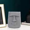 thumbnail image 2 of AMLESO Easter Island Statue Flower Pot Plant Pot For 10.5x9x10.2cm Gray, 2 of 8