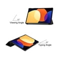 thumbnail image 3 of Case for Xiaomi Pad 5 Pro 12.4 inch 2022, Tri fold Slim Lightweight Hard Shell Smart Protective Cover with Multi-Angle Stand, Universal Stylus Pen, 3 of 7