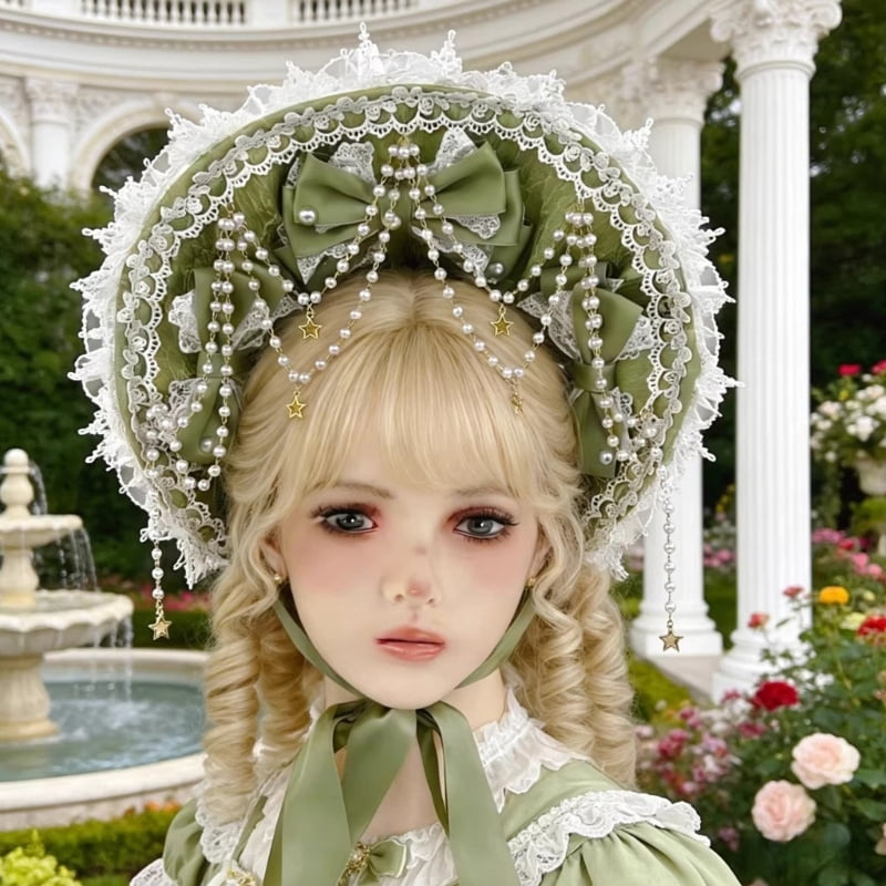 Fashionable Polyester Bonnet For Ladies And Women Adjustable Design Fashionable Head Accessory