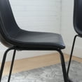 thumbnail image 5 of Worthington Faux Leather Black Dining Chairs by River Street Designs, Set of 2, 5 of 23