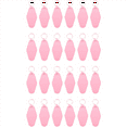 thumbnail image 4 of 24 Pcs Vintage Motel Keychain DIY Blank Hotel Keychains Heat Transfer Blank Keychains Bulk Sublimation (Pink), 4 of 4