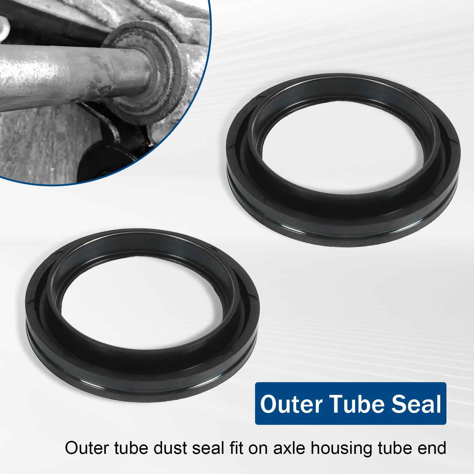 Front Axle Seal & U Joint Kit Compatible with Ford F250 F350 F450 F550 Super Duty Excursion with Dana 50/60 1998-2005 Replace# 2002692 50381 50491 SPL55-4X 41784-2
