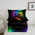 thumbnail image 4 of Dsseng Moderne Noir Bleu Joystick de Jeu Couettes et Duvets Grand Lit, 4 of 6