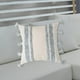 thumbnail image 4 of Funda de almohada nórdica con borlas y cremallera oculta, cojín cuadrado tejido con mechones Rayas verticales, 4 of 9