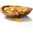 thumbnail image 2 of Nambe Braid Wood Chip and Dip Bowl, Silver, 2 of 4