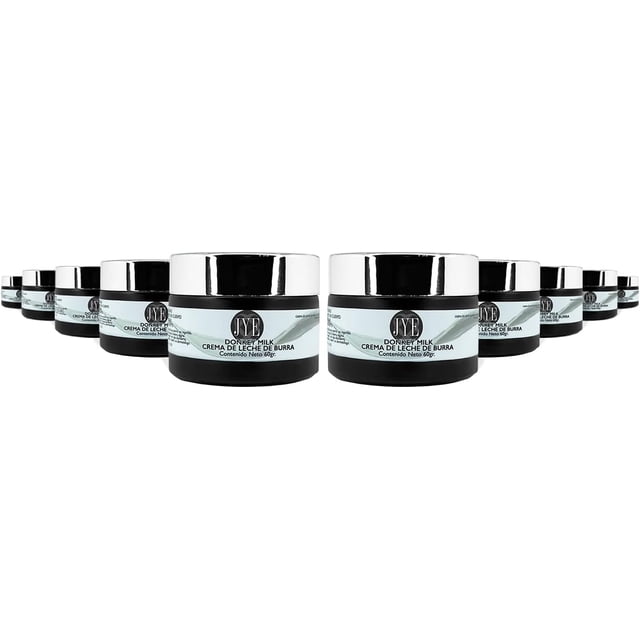 10 Tarros de Crema de Leche de Burra JYE Natural 60 gr