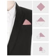 thumbnail image 3 of INSPIRAR CHIC Pañuelos de algodón para hombres en el Día del Padre, pañuelo de bolsillo de color sólido para hombres, marrón rosado, talla única, 3 of 4