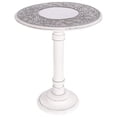 thumbnail image 5 of The Wooden Town Wood Round Side Table 18x22 Inch, Antique White Accent End Table for Living Room, 5 of 6