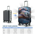 thumbnail image 5 of Haiem Underwater Lazy Turtle Luggage Cover Printed Suitcase Covers for Luggage Elastic Washable Suitcase Protector Fits 18-32 Inch Luggage-Large, 5 of 8