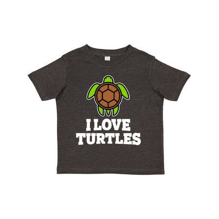 

Inktastic I Love Turtles Gift Toddler Boy or Toddler Girl T-Shirt