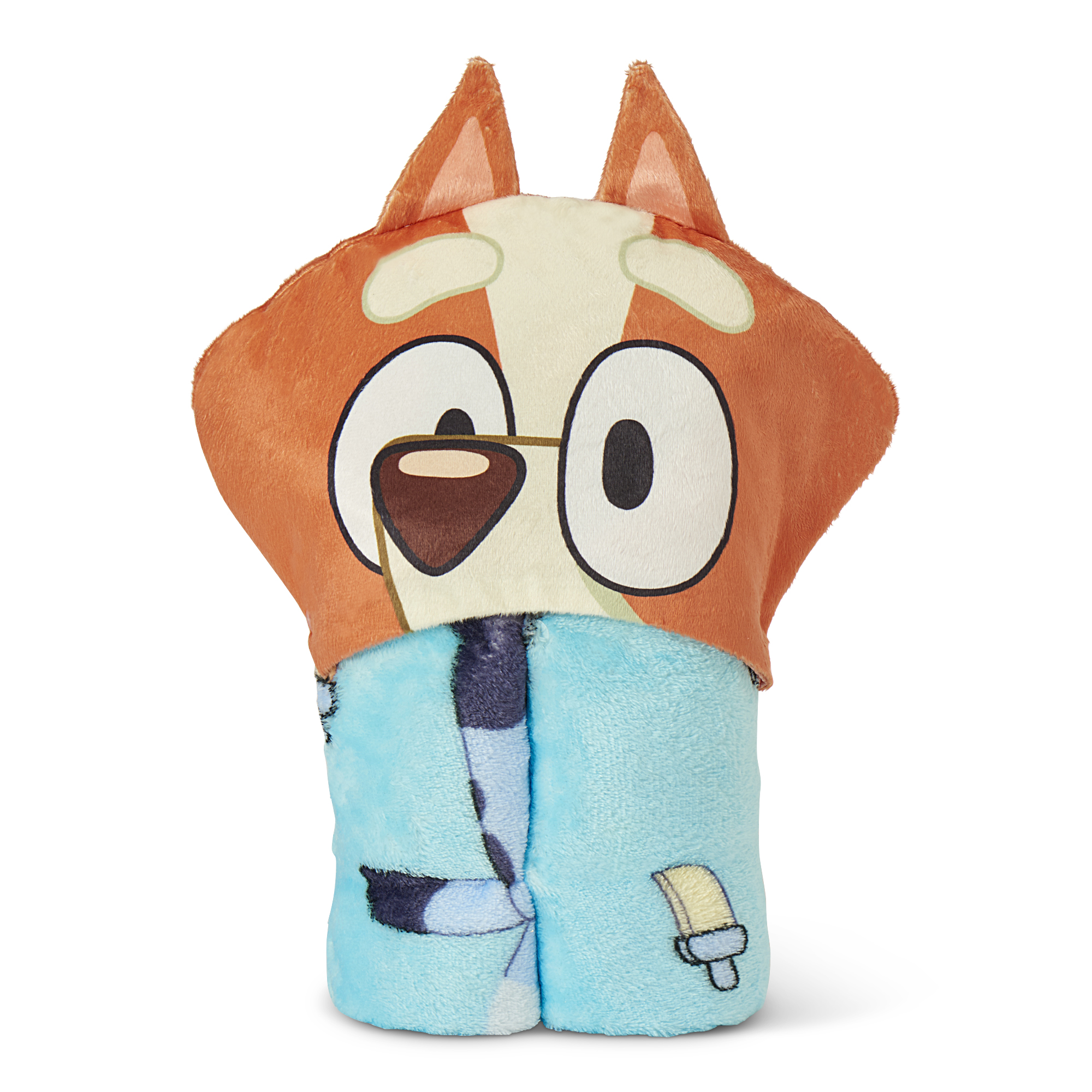 Bluey Popsicle Dance Hooded Throw 40×50 inches