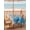 Blue, variant on Outdoor Tablecloth with Umbrella Hole & Zipper, Purple Coastal Beach Round Tablecloth 54 Inch, Summer Nautical Ocean Beige Seaside Patio Table Cover Waterproof Table Cloth for Picnic/Party