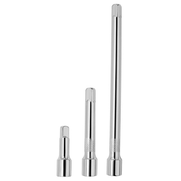 Anti Slip Socket Ratchet Wrench Extension Bar Set 1/2" 75/125/250mm 3PCS