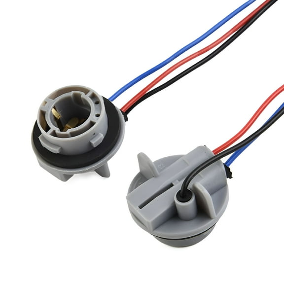 HIBIBUD 2Pcs 1157 Bulb Socket Bay15D Socket P21/5W Adapter Brake Light Socket
