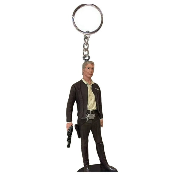 Han Solo Key Ring Keychain Ornament OOAK Star Wars Force Awaken Pvc Figure Charm