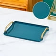 thumbnail image 1 of Plastic Tray Tea Tray Fruit Tray Beauty Salon Storage Hotel Home Use English Rectangular Cup,1×Teacup Plate Clearance, 1 of 5