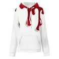 thumbnail image 5 of Women Plus Size Hoodies Loose Tie-Dye Printing Hooded V-neck Pocket Long Sleeve Sweatshir, 5 of 7