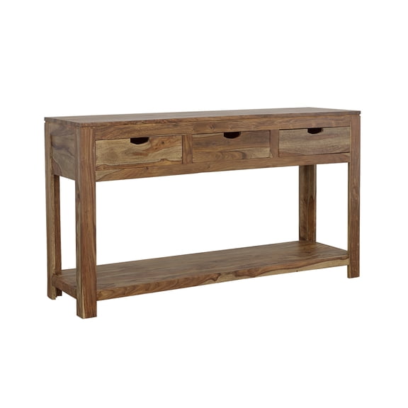Coaster Esther 3-Drawer Wood Console Table Natural Sheesham