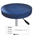 thumbnail image 4 of Bingfone14 Inch Padded Round Bar Stool Cover Cushion With Elastic Fabric Round Chair Seat - Retro Blue Glitter, 4 of 7