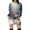 Gray, variant on Women's Winter Dresses Fashion Women Christmas Prints Letter Print Hooded Pockets Sweatshirt Dress, Fall and Winter Comfortable Dress with Festive Design,Black,L