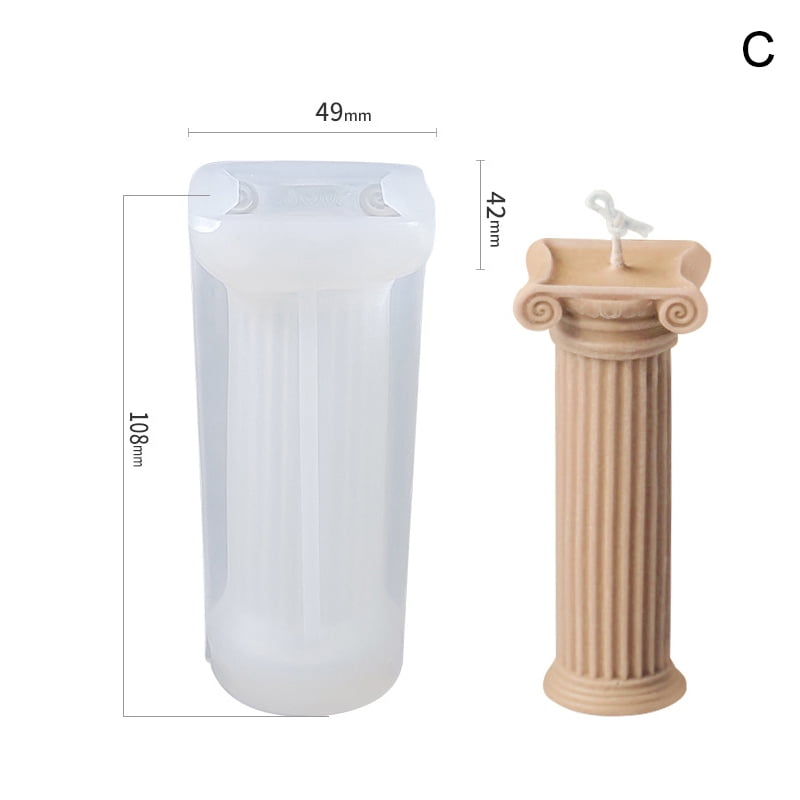 Silicone Rubber Pillar Mould Arts & Crafts Decorative Projects 