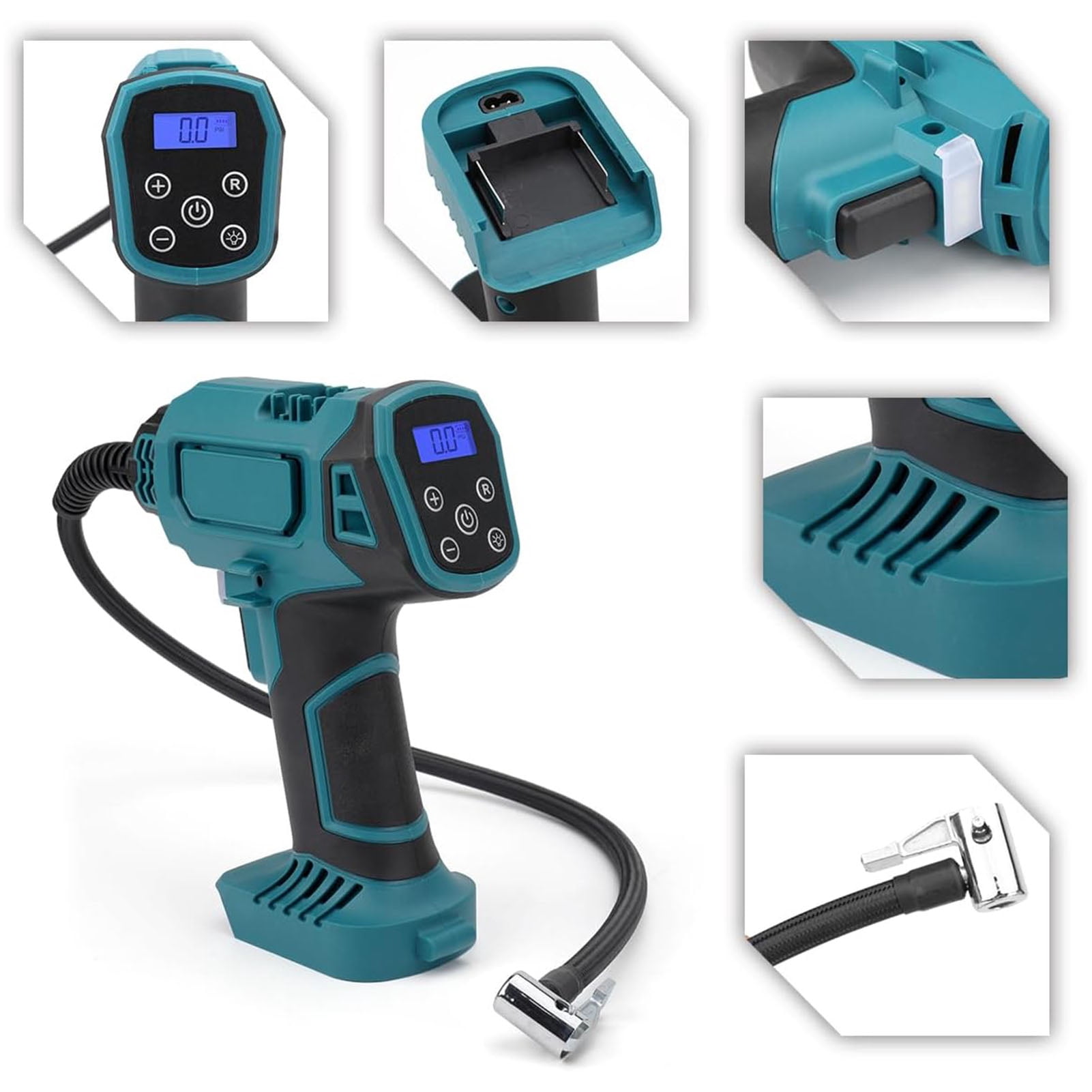 Car Tire Pump, Car Tire Inflator Digital Display LED Light  for BL1830 for SUVs