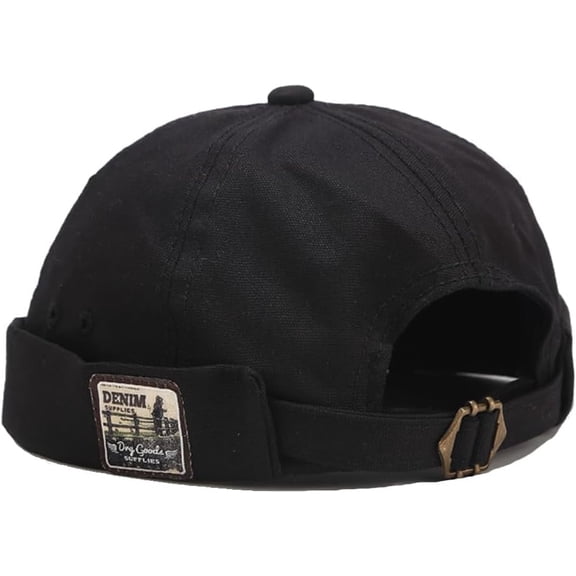 DOVACKA Brimless Sailor Cap,Adjustable Rolled Cuff Skull Beanie Hats for Men Women