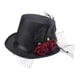 thumbnail image 5 of Sombrero de copa victoriano para disfraz, accesorios de cosplay para fiestas de carnaval y adultos. Altura 15cm, 5 of 9