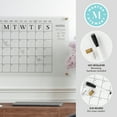 thumbnail image 4 of Martha Stewart Grayson Acrylic Wall Calendar with Notes with Dry Erase Marker and Mounting Hardware, 24" x 18", w/Black Print, 4 of 14