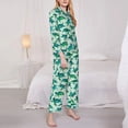 thumbnail image 3 of Fotbe Green Sea Turtle Pattern Long Sleeve Pajama Set for Women,Sleepwear Set,2-piece Loungewear Set,Soft PJs Comfy Nightwear with Pockets -Medium, 3 of 7