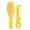 Yellow, variant on Infant Hair Brush Portable Compact Hair Brushes Cradle Caps Hair Comb Kids Bath Soothing Brush for Child Sensitive Skin