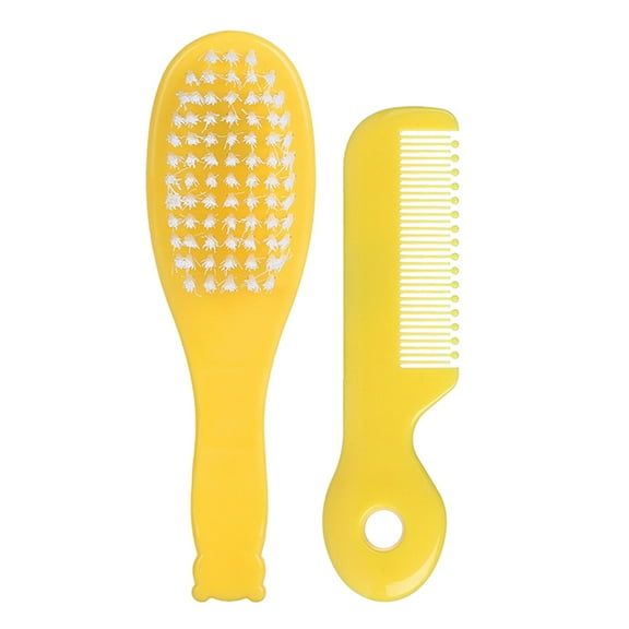 Cradle Caps Brush Soft Hair Brush Hair Comb Set Travel Hair Styling Comb for Baby Toddler Bathing Head Massage