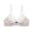 White, variant on Uobin Plus Size Heart Print Underwire Push Up Bra, Cute Bow Decor V Neck Brassiere, Adjustable Thin Strap Back Hook Everyday Women Underwear