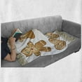 thumbnail image 6 of Gingerbread Man Soft Flannel Fleece Throw Blanket, Pastry Design Graphic Cookies in Different Shapes Tasty Goodies, Cozy Plush for Indoor and Outdoor Use, 60" x 80", Multicolor, by Ambesonne, 6 of 6