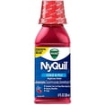 thumbnail image 1 of Vicks Nyquil Cherry Cold and Flu Relief Liquid, 8 Fluid Ounce - 12 per case., 1 of 2