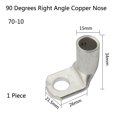 thumbnail image 2 of 1 Piece Tin - copper plated nose right angle T90 degrees bending nose，70-10 The wiring range is 70 square meters., 2 of 4